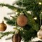 1.6" Christmas Ornaments Tree Decorations for Fall Halloween Decor, 24ct Bronze Copper Gold Shatterproof Christmas Ball Ornament Set, Hanging Ornament Bulk for Xmas Holiday Party Decor